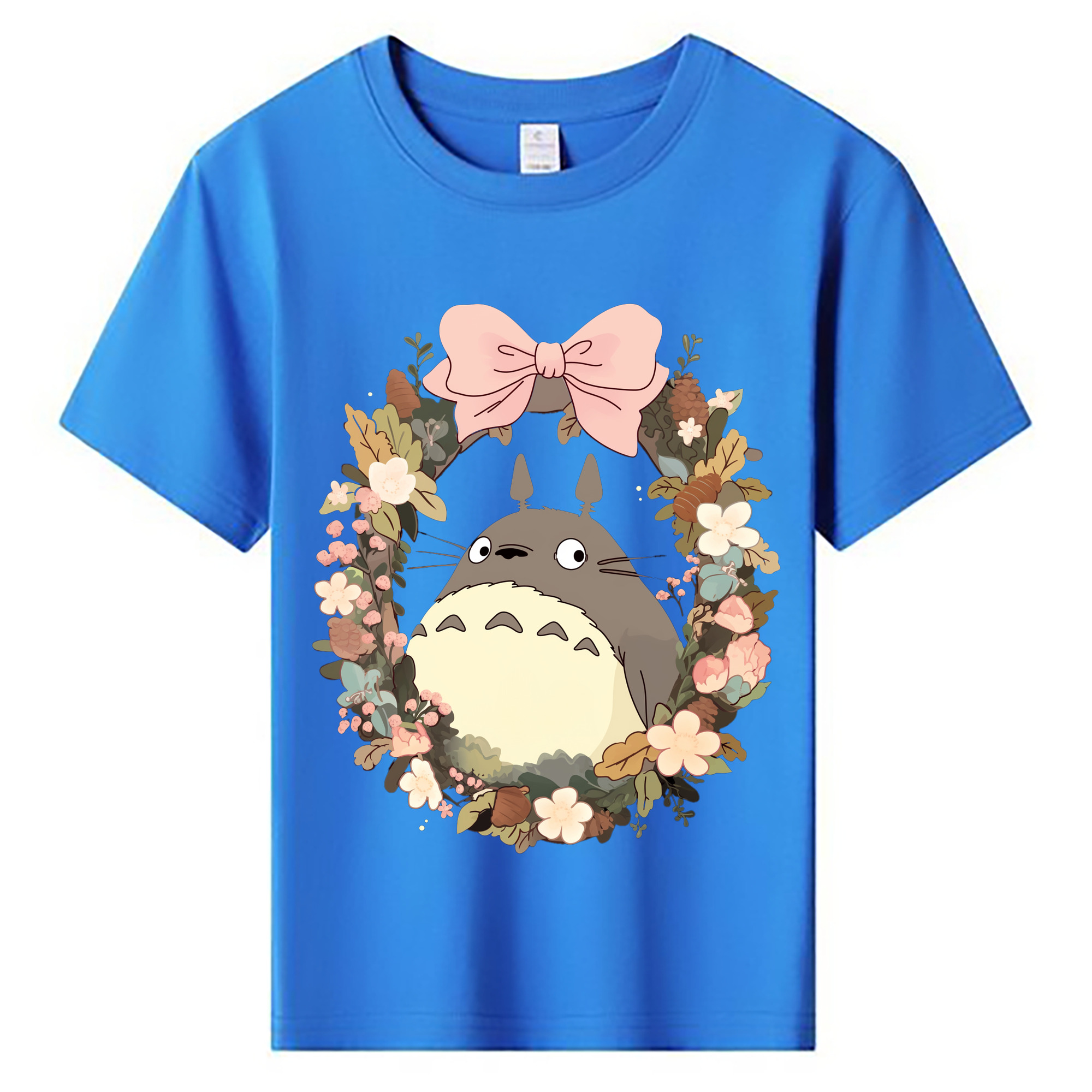 （画像用） となりのトトロ 草壁メイ 草壁サツキ My Neighbor Totoro Satsuki Kusakabe Mei Kusakabe 綿100％キッズTシャツ（フロントプリント）